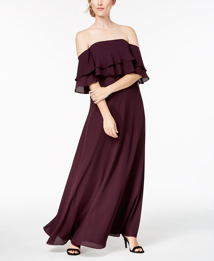 Burgundy bridesmaid dresses macy's online