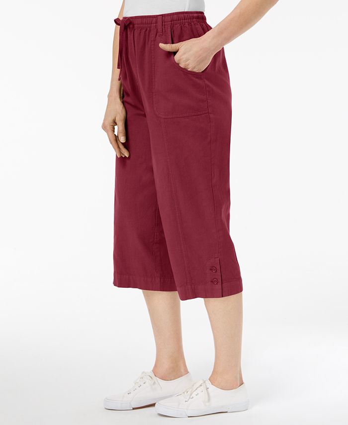 karen scott cotton pants