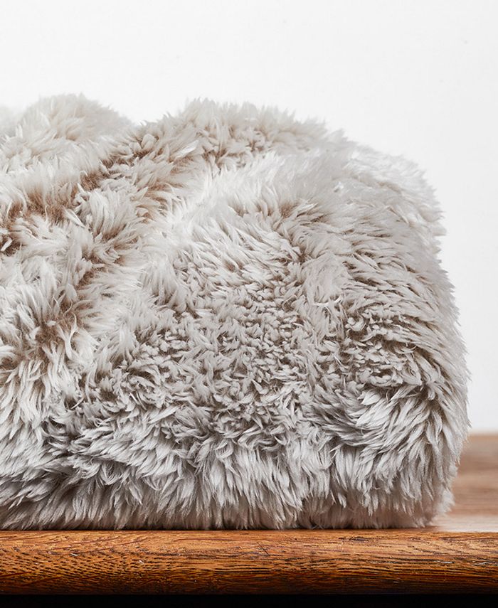 Plush Faux Fur Throw, 50 x 60, Created for Macy's