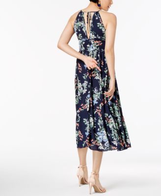 Maison Jules Floral-Print Halter Dress, Created from Macy's