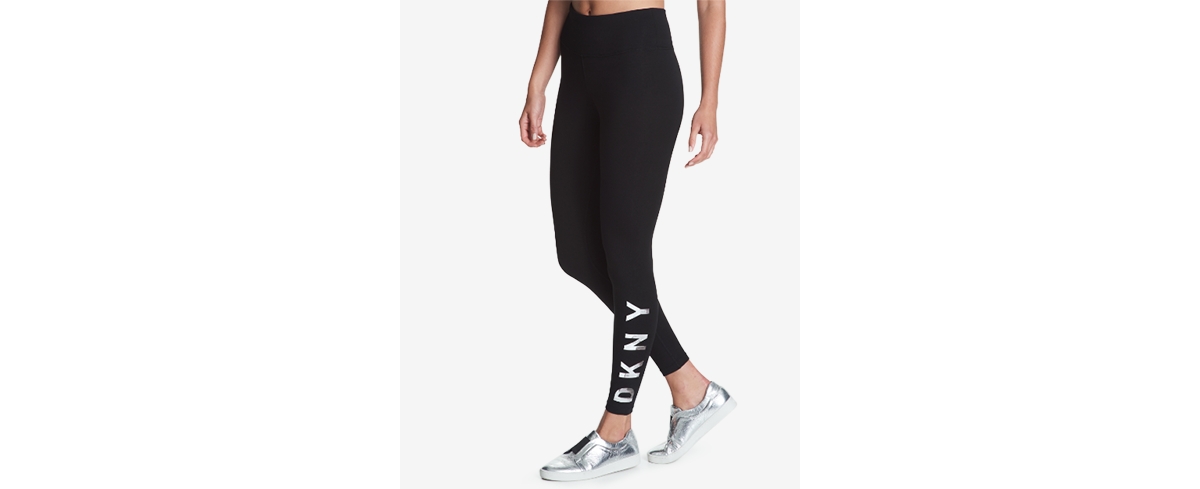 Dkny Sport High-Rise Logo Workout Full Length Leggings