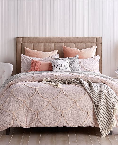 Peri Chenille Scallop 3Pc. Full/Queen Comforter Set & Reviews Comforters Bed & Bath Macy's
