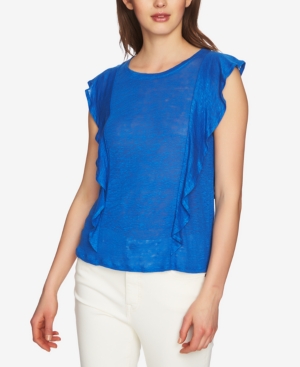 1.STATE LINEN RUFFLED TOP