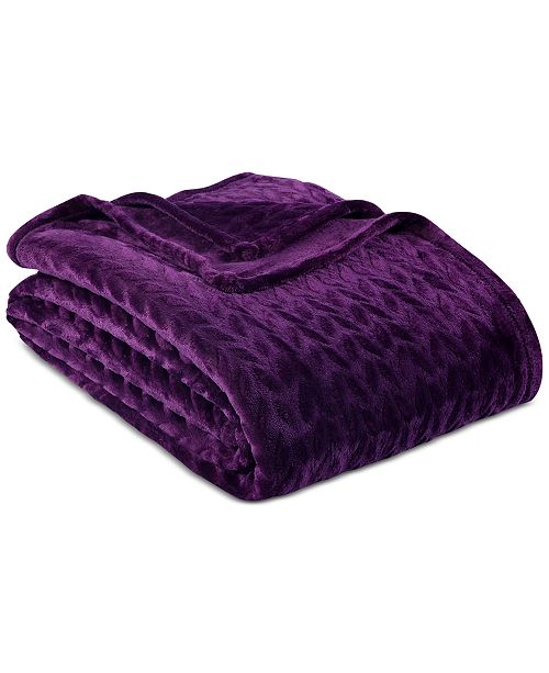 Berkshire VelvetLoft Braid 60" x 90" Blanket & Reviews Blankets