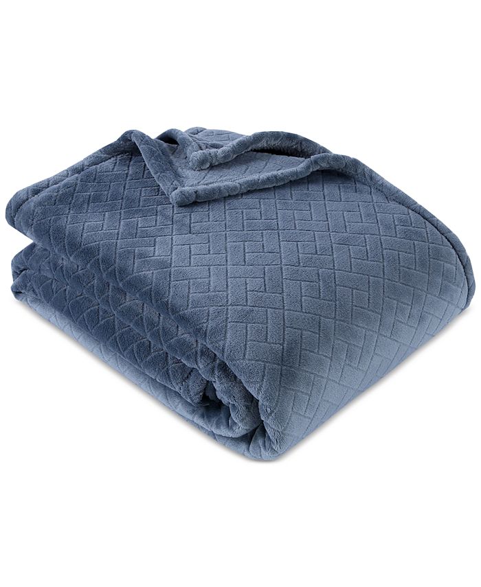 Berkshire Brighten VelvetLoft Basketweave 60" x 90" Twin Blanket