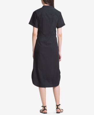 DKNY High-Low Tie-Front Shirtdress, Created for Macy's