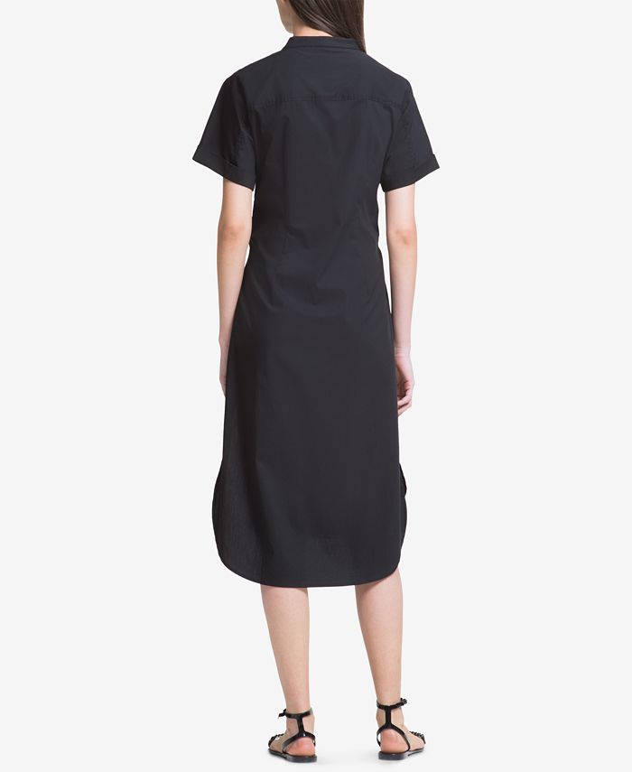 DKNY High-Low Tie-Front Shirtdress, Created for Macy's - Macy's