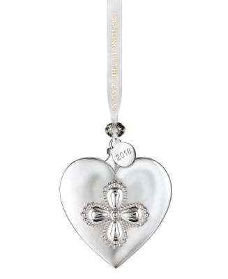 Waterford Silver Heart Ornament - Macy's