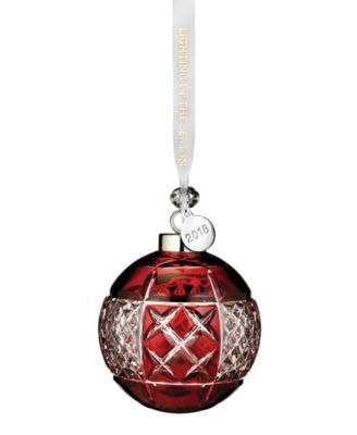 Waterford - Ruby Ball Ornament