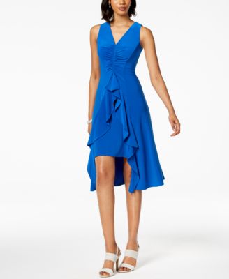 Taylor - Ruched & Ruffled Flyaway Dress