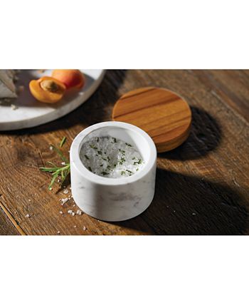 Anolon - Pantryware White Marble Salt Cellar