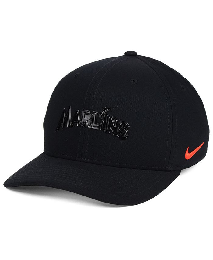 Nike Miami Marlins Gloss Swooshflex Cap - Macy's