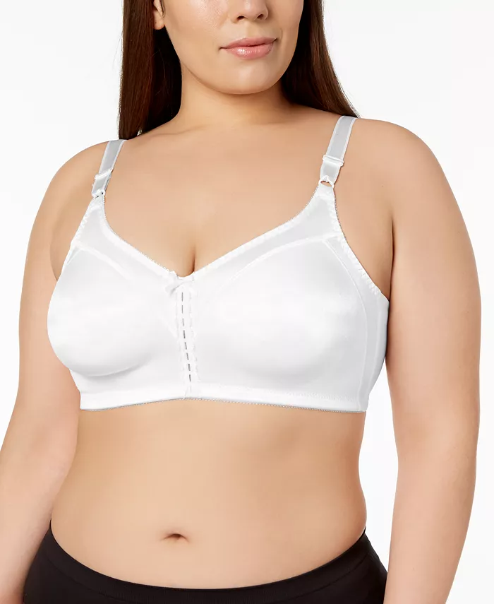 Women's Double Support Tailored Wireless Lace Up Front Bra 3820 - thumbnail 5