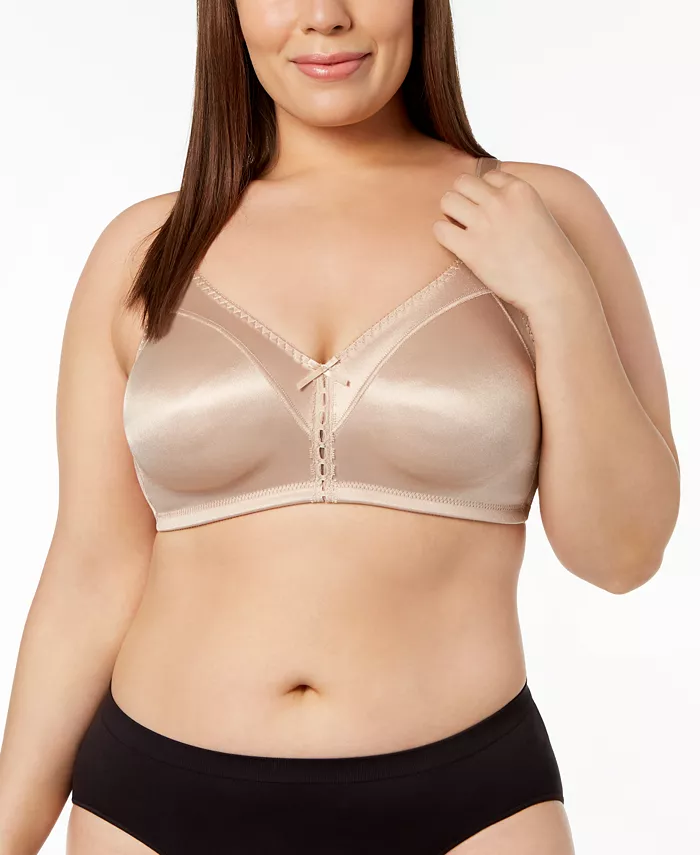 Women's Double Support Tailored Wireless Lace Up Front Bra 3820 - thumbnail 2