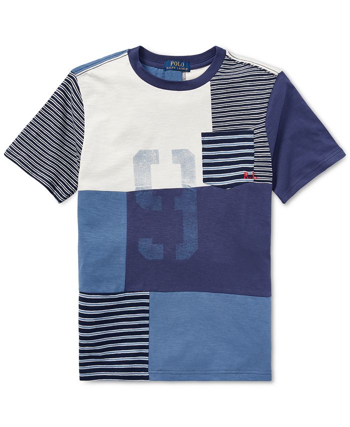 Polo Ralph Lauren Big Boys Patchwork Cotton T-Shirt & Reviews - Shirts ...