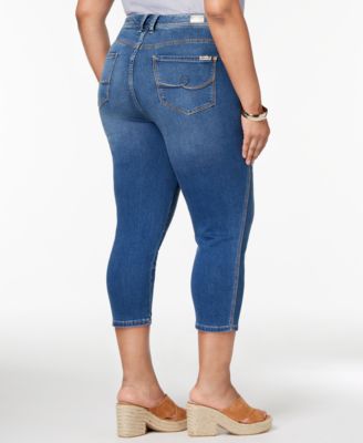 Seven7 Jeans Seven7 Trendy Plus Size Cropped Skinny Jeans 