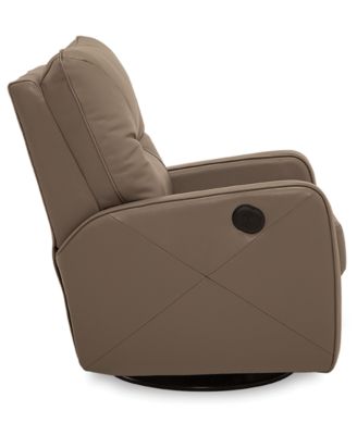 Finchley Leather Power Swivel Glider Recliner
