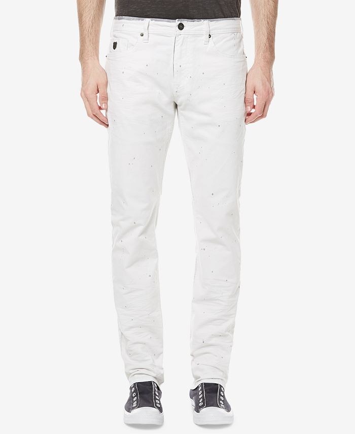 Buffalo David Bitton Men's Ash-X Slim Fit Stretch White Jeans - Macy's
