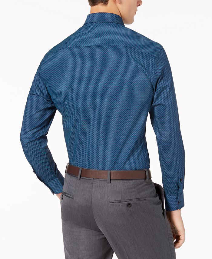 Alfani AlfaTech by Men's Athletic Fit Performance Stretch Dot Seven