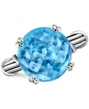 image of Peter Thomas Roth Blue Topaz Ring (12 ct. t.w.) in Sterling Silver