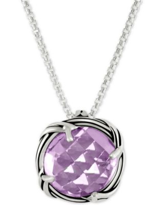 Lavender Amethyst Adjustable Pendant Necklace (4 ct. t.w.) in Sterling Silver