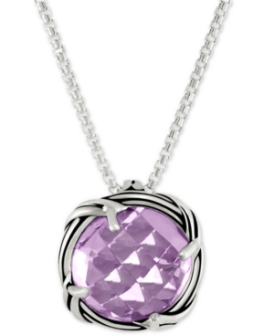 Shop Peter Thomas Roth Lavender Amethyst Adjustable Pendant Necklace (4 Ct. T.w.) In Sterling Silver