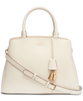 dkny paige leather large satchel