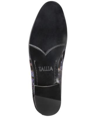Tallia Men\'s Lorenzo bit paisley Loafers size 10 black dress shoes Tallia Men main image 2