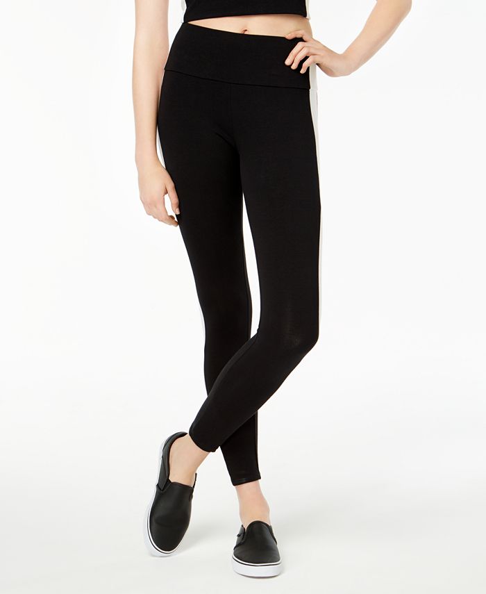 Material Girl Active Juniors' Striped Leggings, Created for Macy's - Macy's