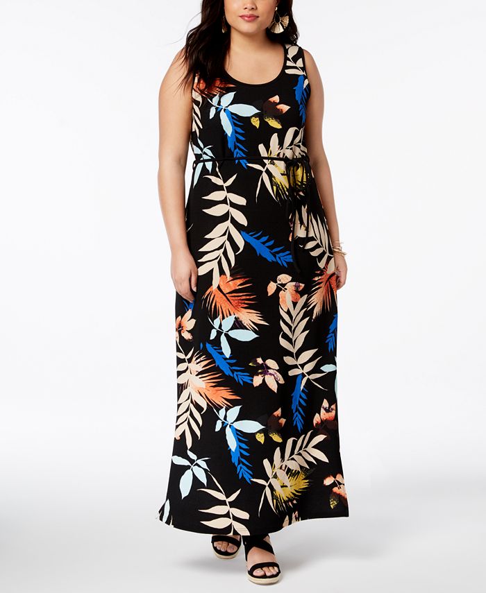 Fox & Royal Trendy Plus Size Floral-Print Maxi Dress - Macy's