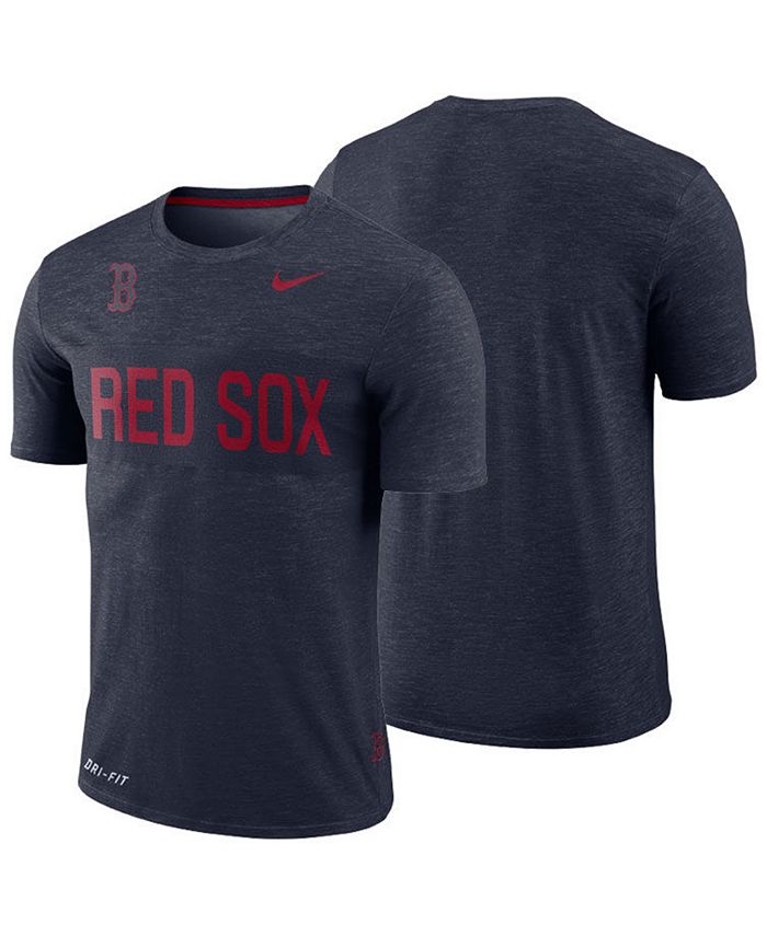 Nike Men's Boston Red Sox DriFIT Slub Stripe TShirt Macy's