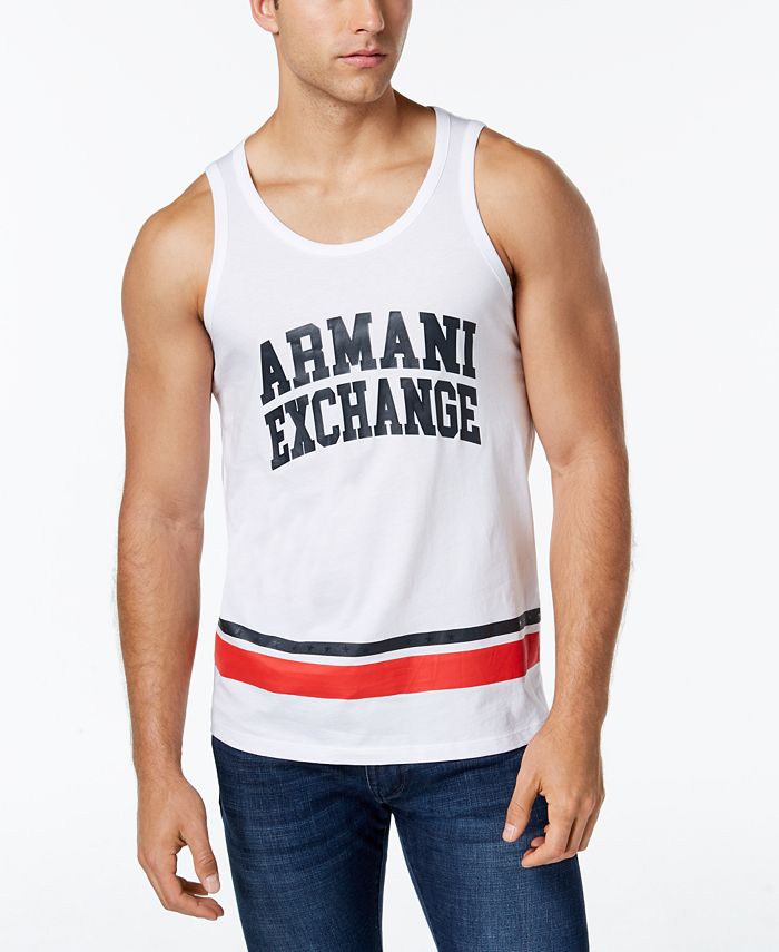 A|X Armani Exchange Men's Varsity Logo Tank, Created for Macy's & Reviews -  T-Shirts - Men - Macy's