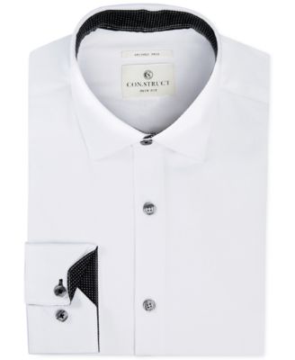 ConStruct - Men's Slim-Fit Stretch Twill Dress Shirt