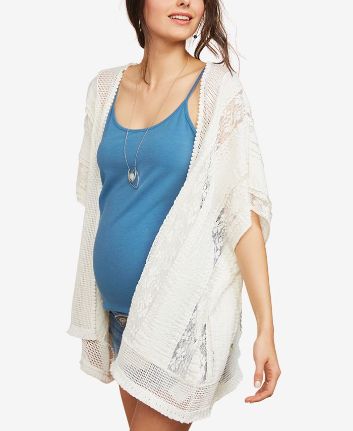 Motherhood Maternity Lace Kimono Blouse Macy's