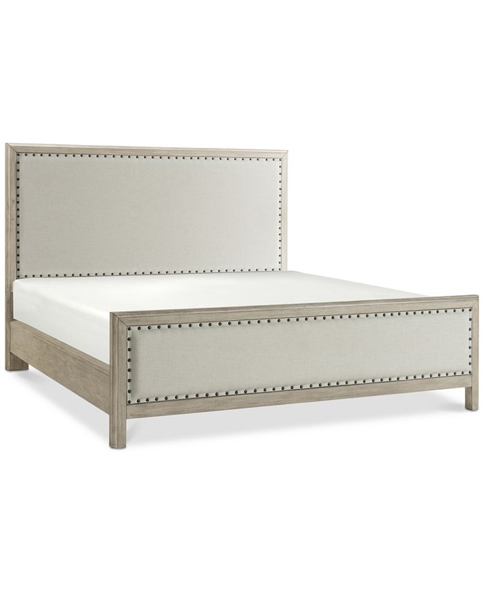 Furniture Parker Upholstered King Bed, Padded King Bed Frame