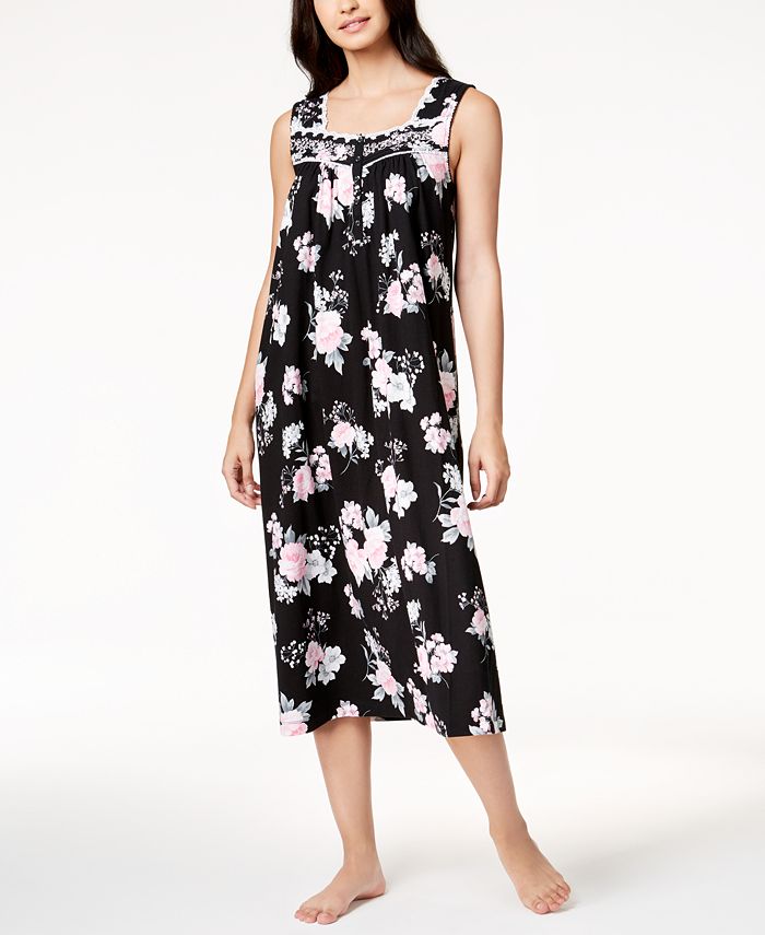 Charter Club Embroidered Cotton Nightgown, Created for Macy's Macy's