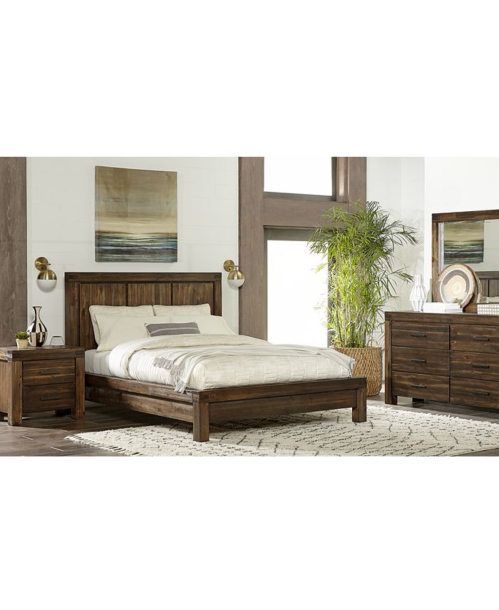 Furniture Avondale Queen 3 Pc Platform Bedroom Set Bed Nightstand Dresser Reviews Furniture Macy S