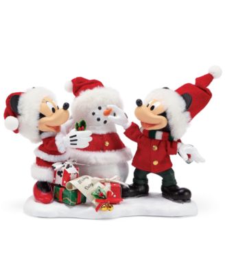 Department 56 - Possible Dreams Mickey and Minnie's Snowman Figurine