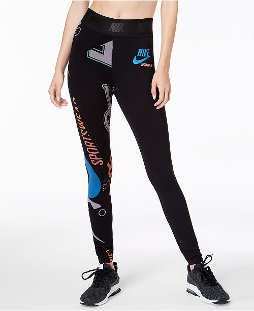 Nike Sportswear Logo Leggings Reviews Pants Leggings Women Macy S