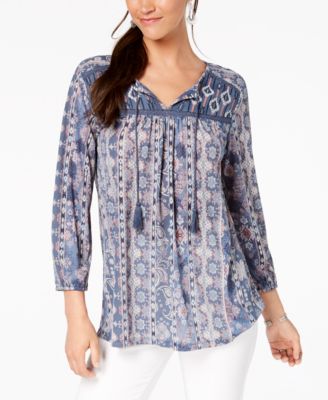 macy's blouses petite