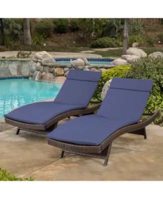 Aldin Outdoor Wicker Adjustable Chaise Lounge