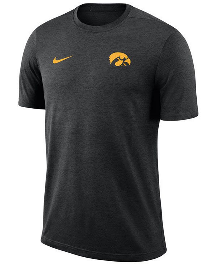 Nike Men's Iowa Hawkeyes Dri-Fit Coaches T-Shirt - Macy's