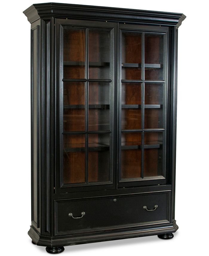 Furniture Beekman Home Office Sliding Door Bookcase Macy's
