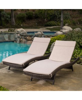 Holtan Outdoor Wicker Adjustable Chaise Lounge