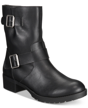 image of Style & Co Gianara Moto Booties, Created for Macy-s Women-s Shoes
