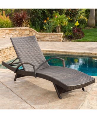 Aldin Outdoor Adjustable Lounge with Arms