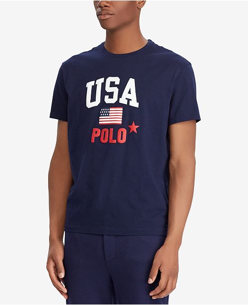Polo Ralph Lauren Men S Big Tall Classic Fit Usa T Shirt