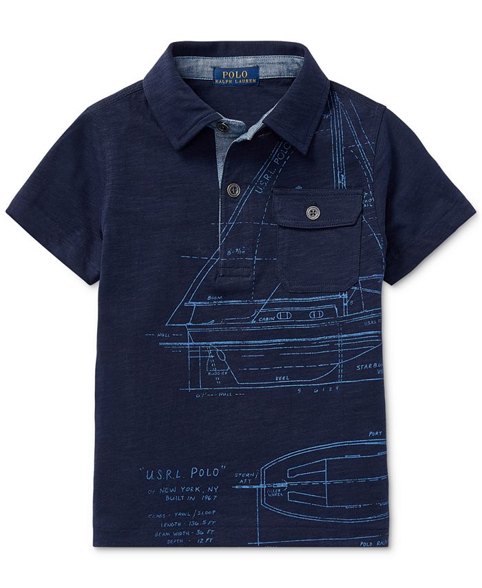 Polo Ralph Lauren Toddler Boys GraphicPrint Cotton Polo Macy's