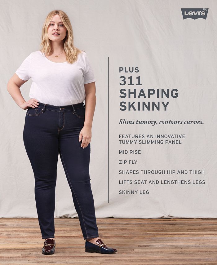 Levi's Trendy Plus Size 311 Shaping Skinny Jeans & Reviews - Jeans ...