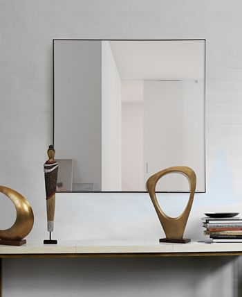 Furniture - Greer Medium Square Mirror, Quick Ship
